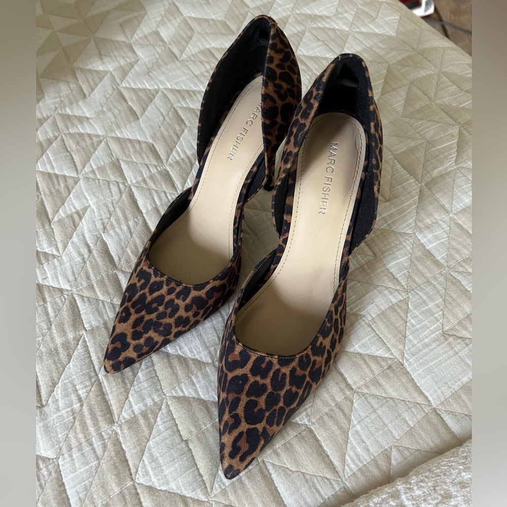 Marc Fisher leopard heels.